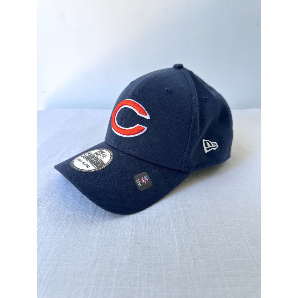 New Era‎ 39THIRTY Chicago Bears Hat Mens Large XL Navy Blue NFL Team Classic Cap